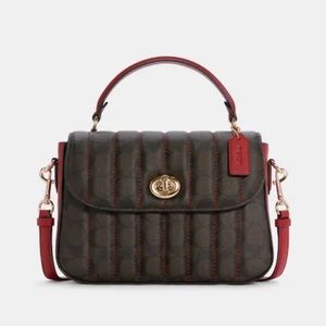 Marlie Top Handle Satchel In Signature Canvas With Quilting